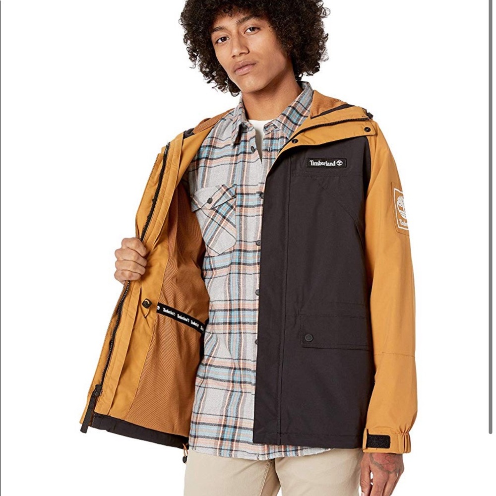 TIMBERLAND MEN'S WATERPROOF WEATHERBREAKER JACKET - Picture 5 of 7